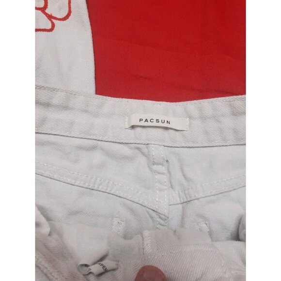 Pacsun Carpenter Pants Size 27 Womens Bootcut Festival Hippie Butterfly Mushroom - Picture 14 of 16